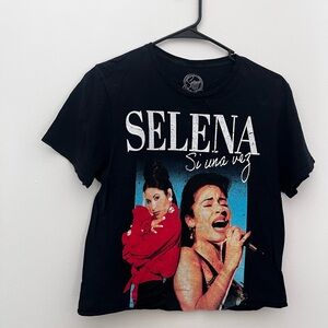 Selena Black Graphic T-Shirt